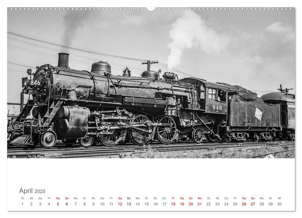 US-Dampflokomotiven (CALVENDO Premium Wandkalender 2025)