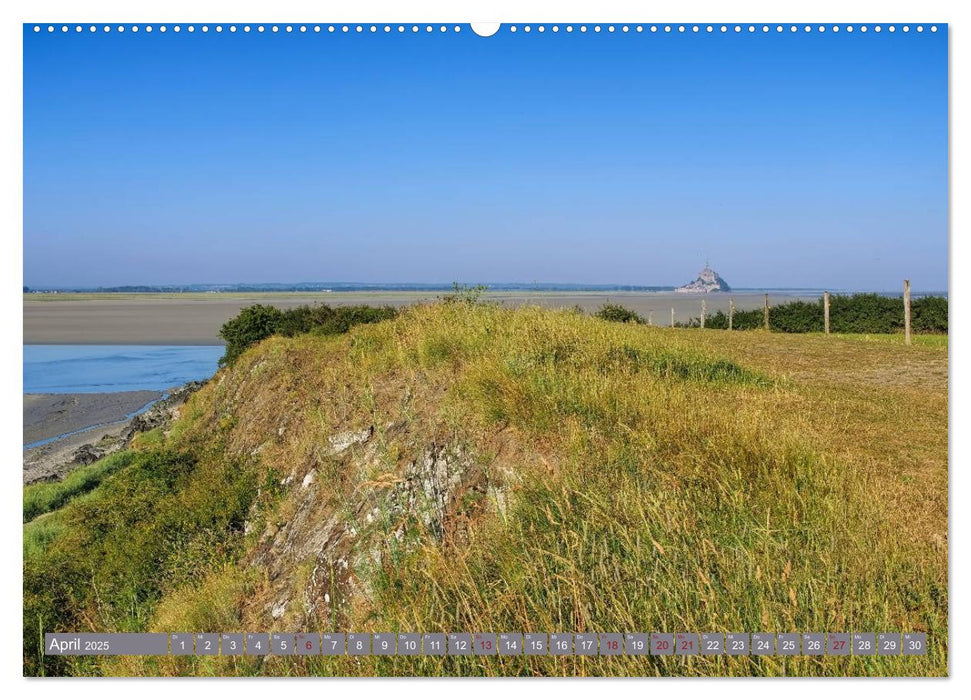 Le Mont-Saint-Michel - Sagenumwobener Klosterberg im Watt (CALVENDO Premium Wandkalender 2025)