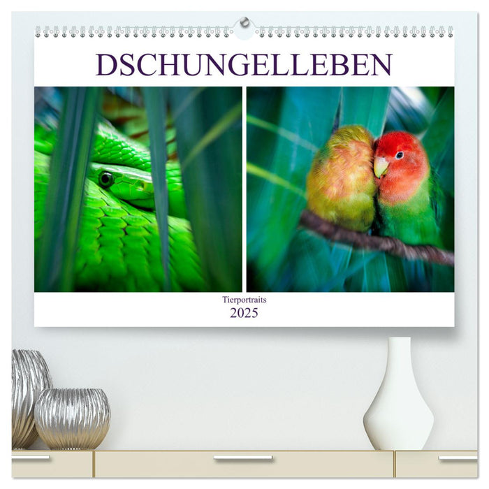 Dschungelleben - Tierportraits (CALVENDO Premium Wandkalender 2025)