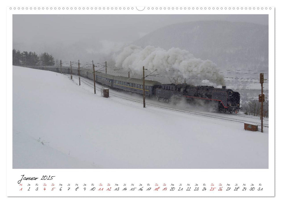 Mit Volldampf durch Österreich (CALVENDO Wandkalender 2025)