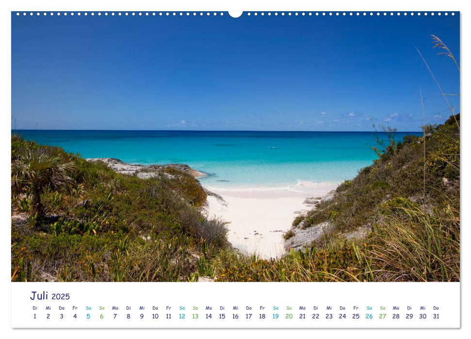 Bahamas-Eleuthera unterwegs am Lighthouse Beach (CALVENDO Premium Wandkalender 2025)