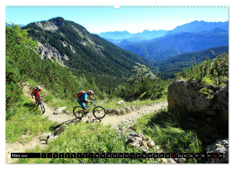 Mountainbike Traumpfade (CALVENDO Premium Wandkalender 2025)