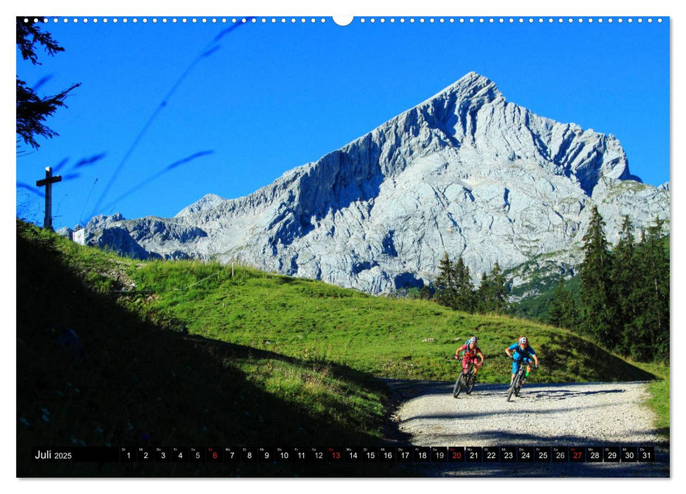 Mountainbike Traumpfade (CALVENDO Premium Wandkalender 2025)