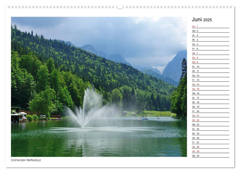 Zu Besuch am Riessersee (CALVENDO Premium Wandkalender 2025)