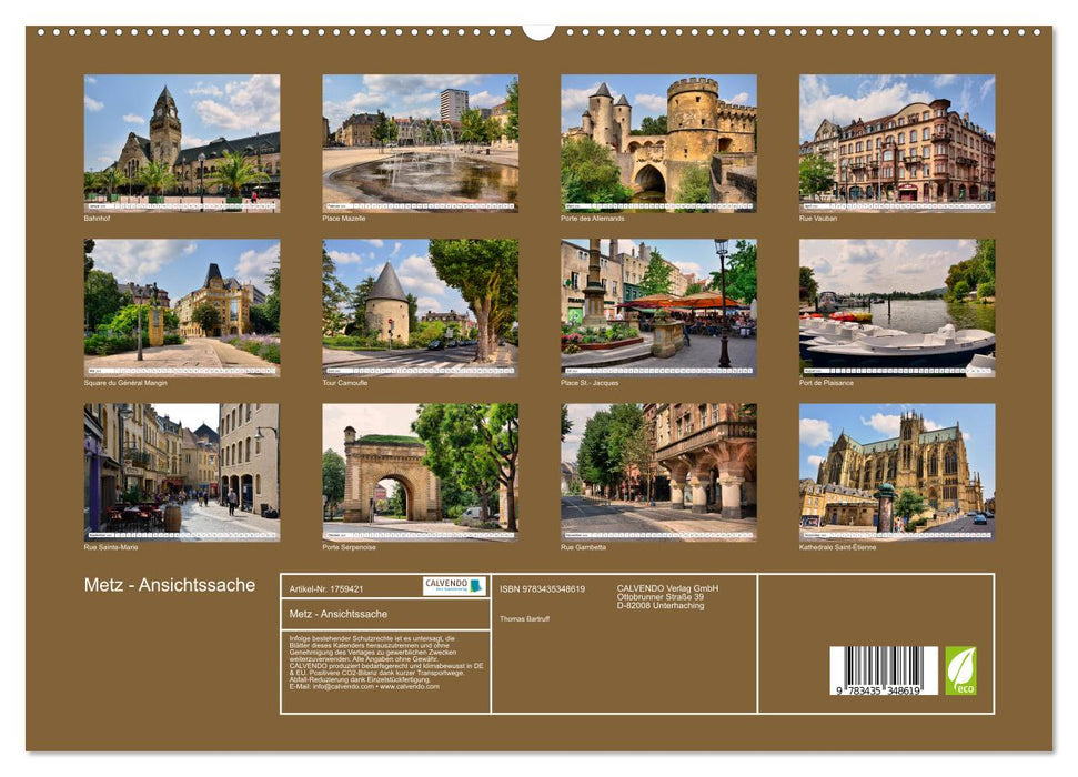 Metz - Ansichtssache (CALVENDO Premium Wandkalender 2025)