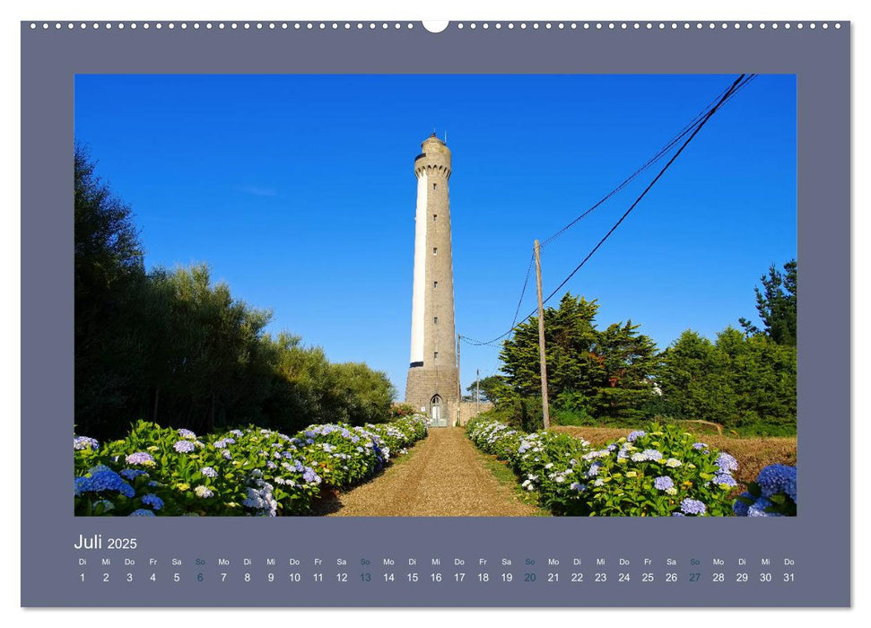 Leuchttürme - Wegweiser an der bretonischen Küste (CALVENDO Premium Wandkalender 2025)