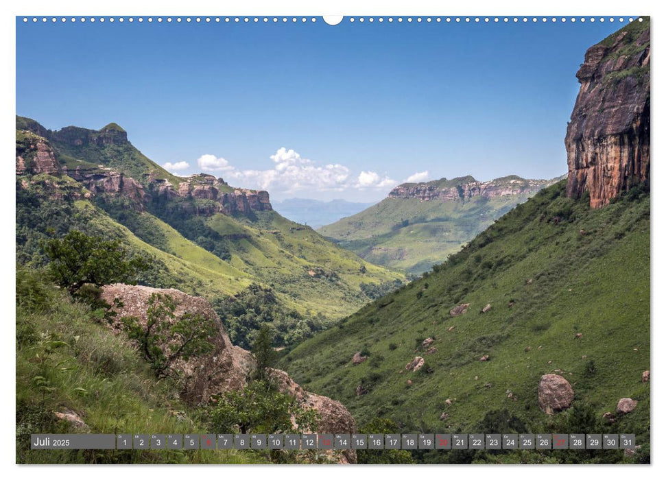 Die Drakensberge - Hiking in Südafrika und Lesotho (CALVENDO Premium Wandkalender 2025)