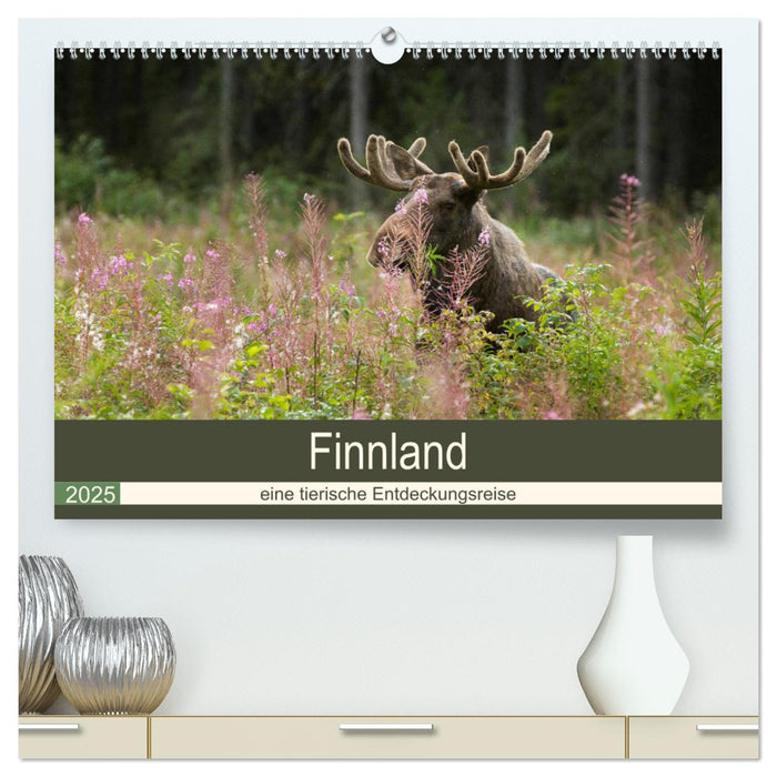 Finnland: eine tierische Entdeckungsreise (CALVENDO Premium Wandkalender 2025)