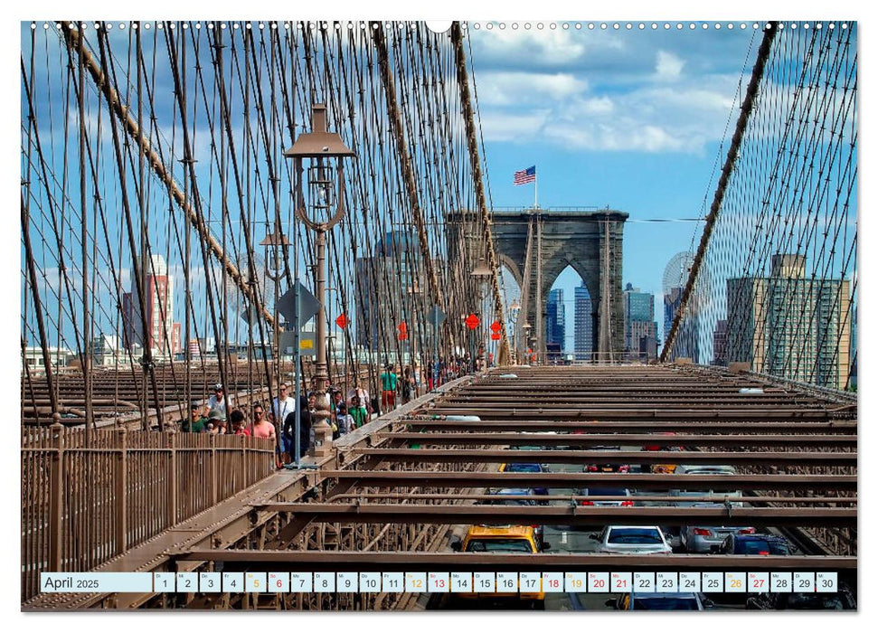 Brooklyn Bridge - Brücke in eine neue Welt (CALVENDO Premium Wandkalender 2025)