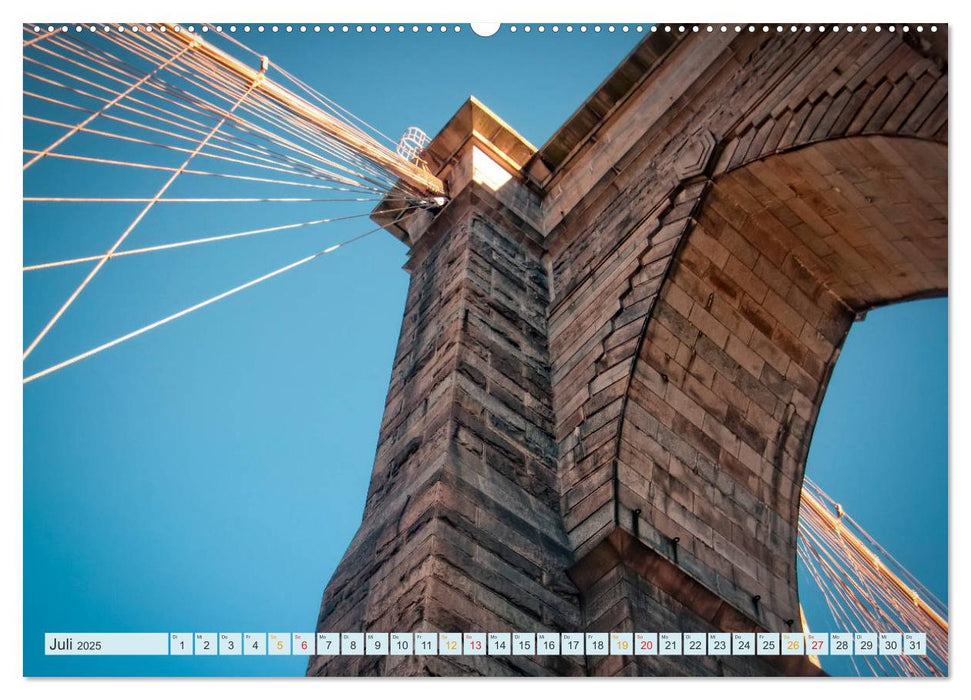 Brooklyn Bridge - Brücke in eine neue Welt (CALVENDO Premium Wandkalender 2025)