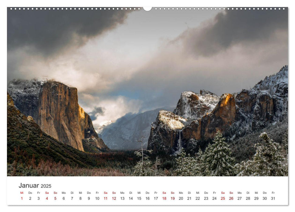 Yosemite - Nationalpark (CALVENDO Premium Wandkalender 2025)