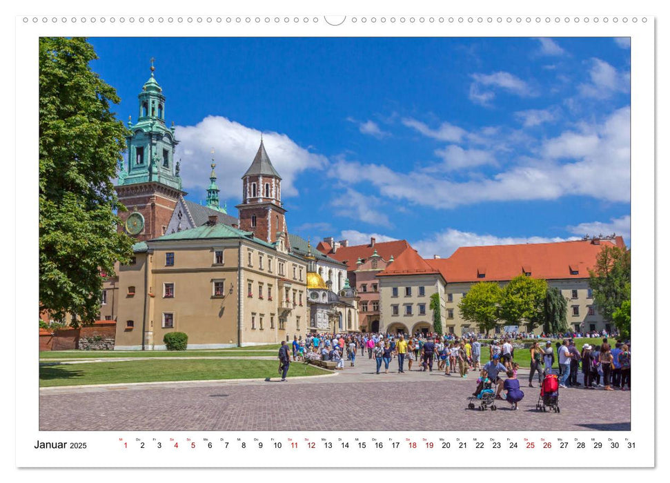 Ein Sommertag in Krakau (CALVENDO Premium Wandkalender 2025)