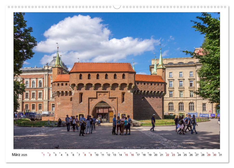 Ein Sommertag in Krakau (CALVENDO Premium Wandkalender 2025)