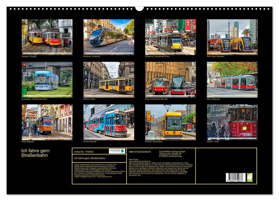 Ich fahre gern Straßenbahn (CALVENDO Wandkalender 2025)