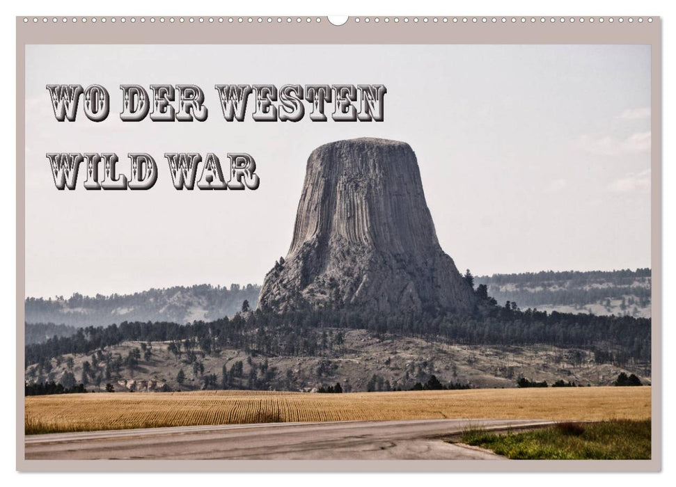 Wo der Westen wild war (CALVENDO Wandkalender 2025)