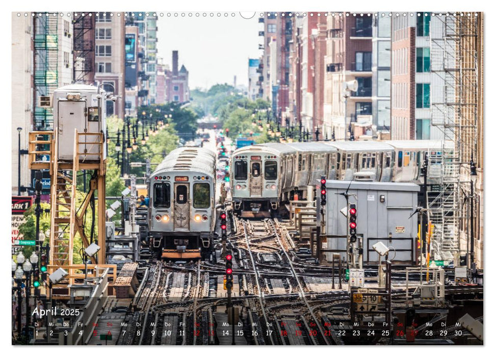 Chicago - Stadt der Ebenen (CALVENDO Wandkalender 2025)