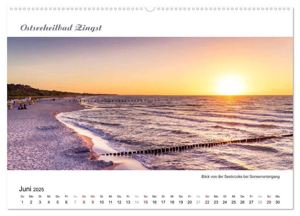 Panorama-Blick Ostseeheilbad Zingst (CALVENDO Premium Wandkalender 2025)