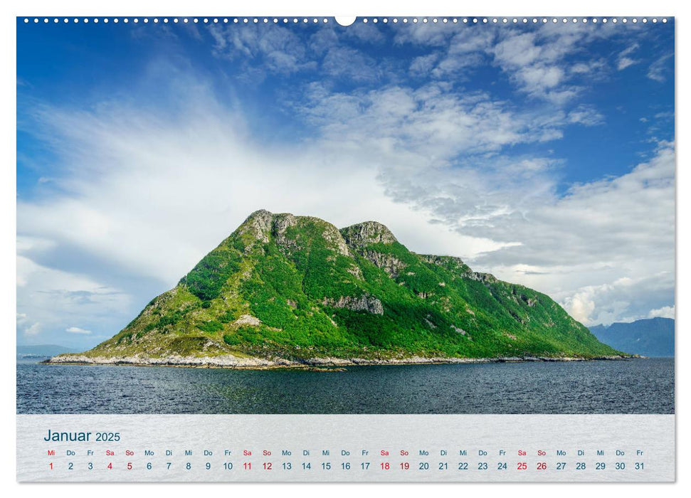 Norwegen von Oslo bis Ålesund (CALVENDO Premium Wandkalender 2025)