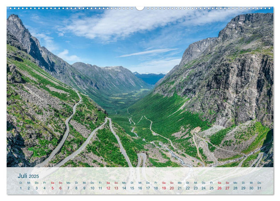 Norwegen von Oslo bis Ålesund (CALVENDO Premium Wandkalender 2025)