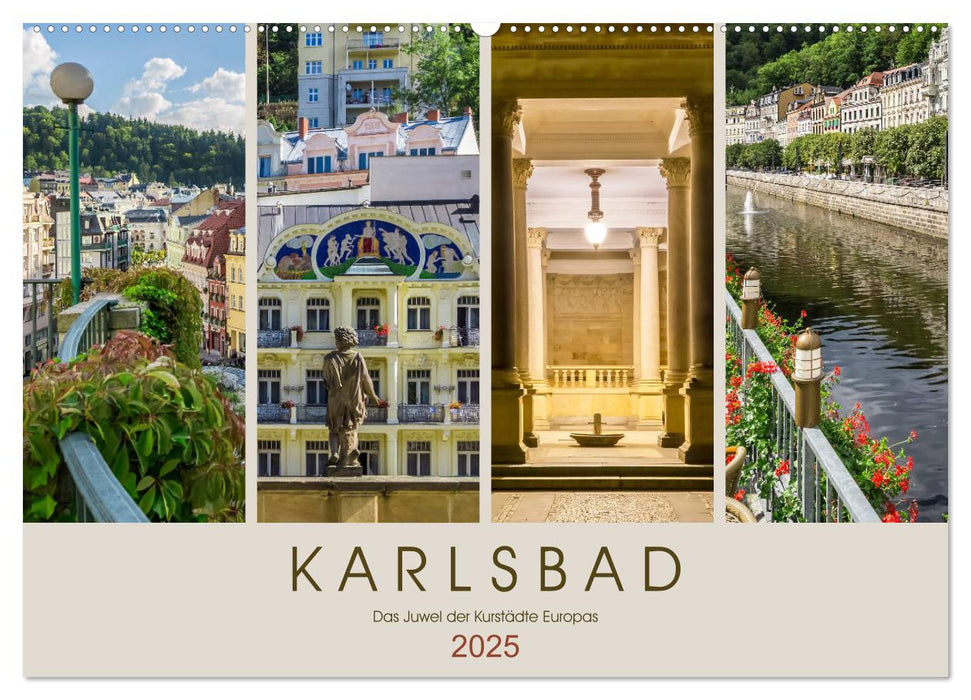 KARLSBAD Das Juwel der Kurstädte Europas (CALVENDO Wandkalender 2025)