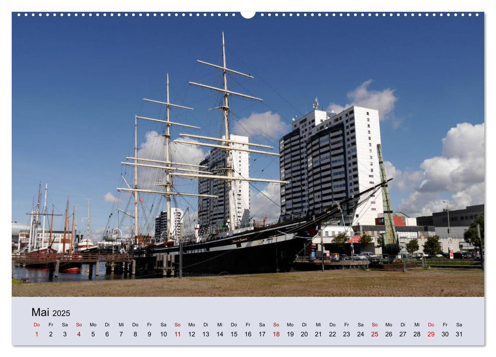 Bremerhaven. Die Seestadt an der Nordseeküste (CALVENDO Premium Wandkalender 2025)