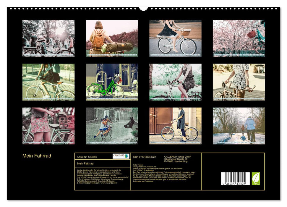 Mein Fahrrad (CALVENDO Premium Wandkalender 2025)