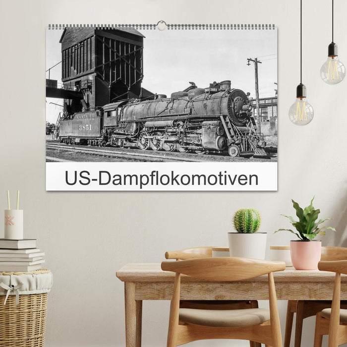 US-Dampflokomotiven (CALVENDO Wandkalender 2025)