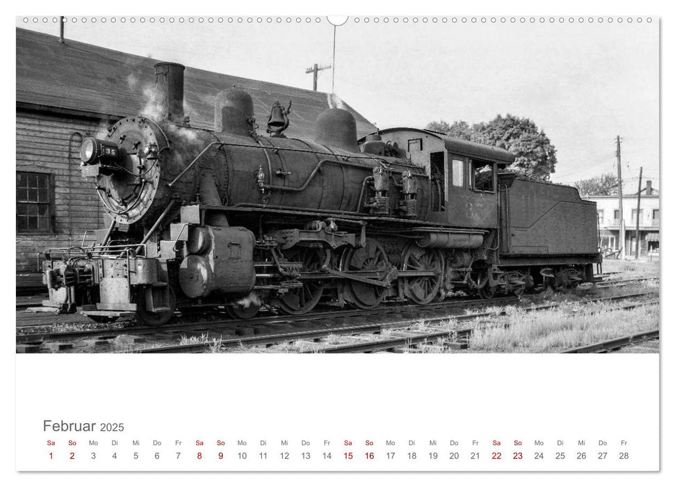 US-Dampflokomotiven (CALVENDO Wandkalender 2025)