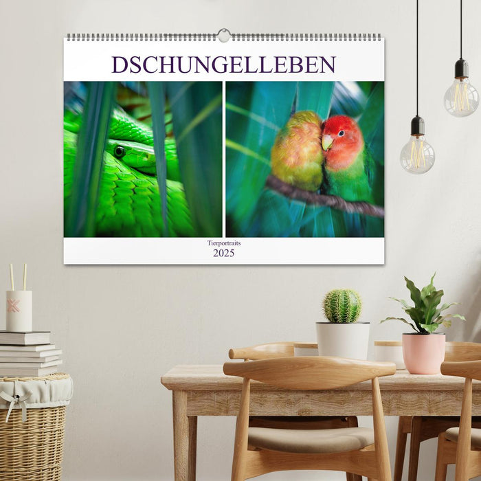 Dschungelleben - Tierportraits (CALVENDO Wandkalender 2025)