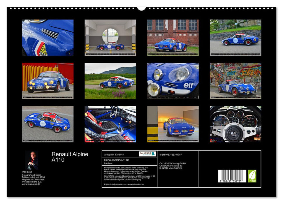 Renault Alpine A110 (CALVENDO Premium Wandkalender 2025)