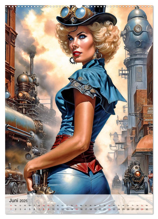 Ladies mit Steampunk-Flair (CALVENDO Wandkalender 2025)