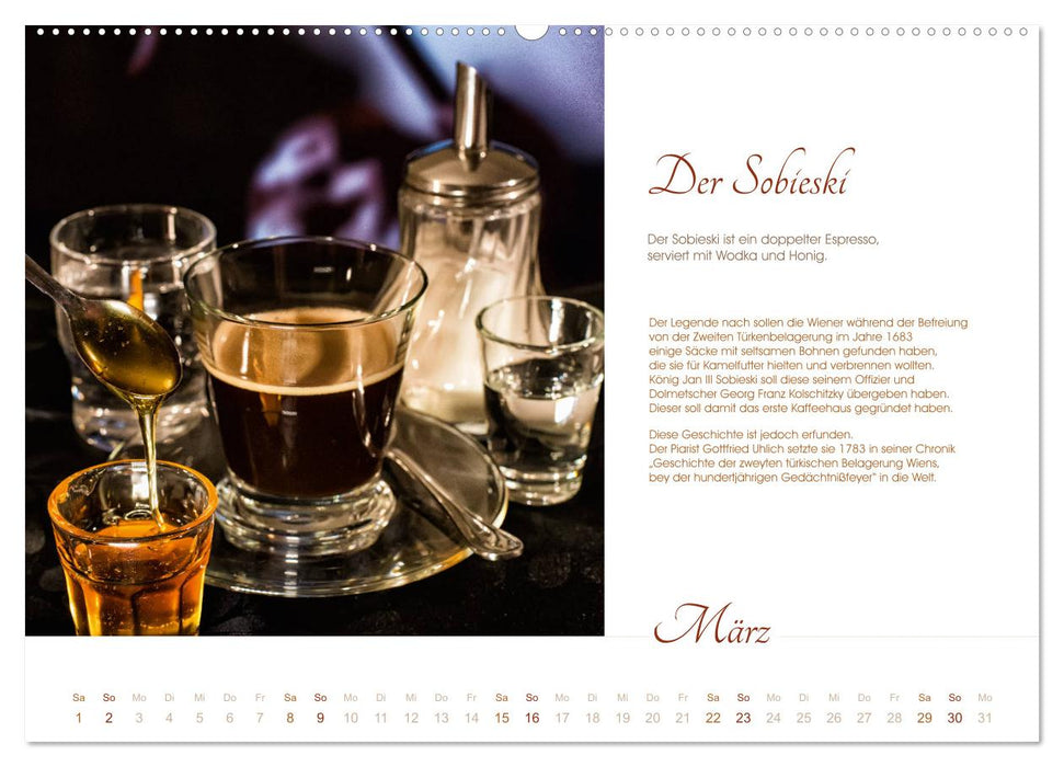 Wiener Kaffeerezepte (CALVENDO Premium Wandkalender 2025)