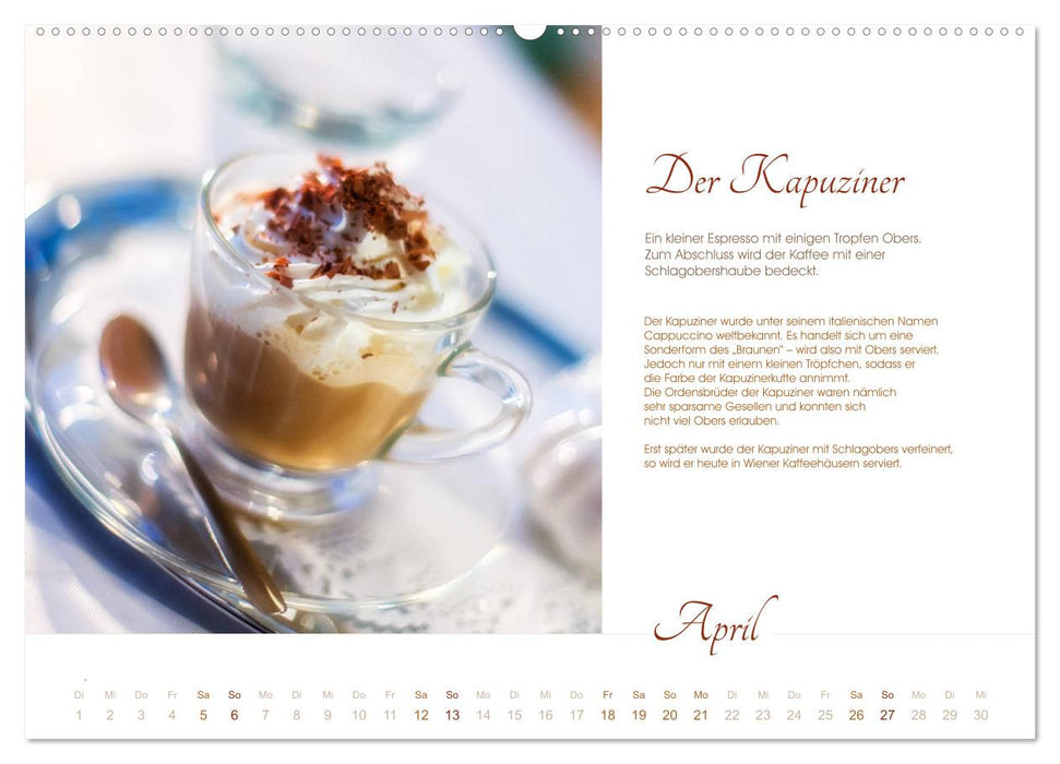 Wiener Kaffeerezepte (CALVENDO Premium Wandkalender 2025)