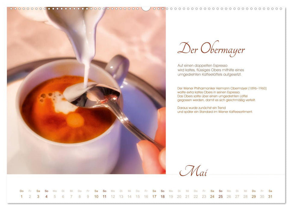 Wiener Kaffeerezepte (CALVENDO Premium Wandkalender 2025)