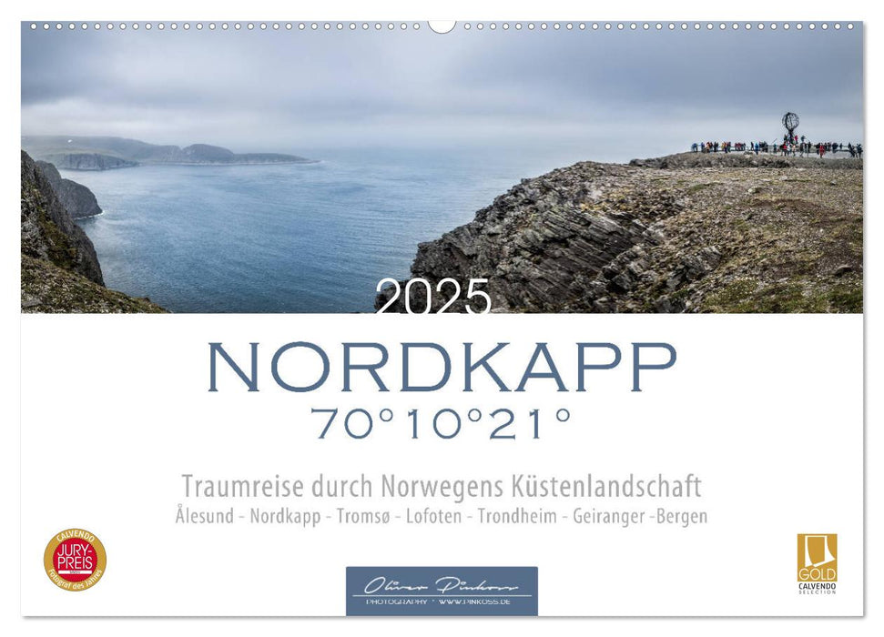 Nordkapp - Norwegens Küstenlandschaft (CALVENDO Wandkalender 2025)