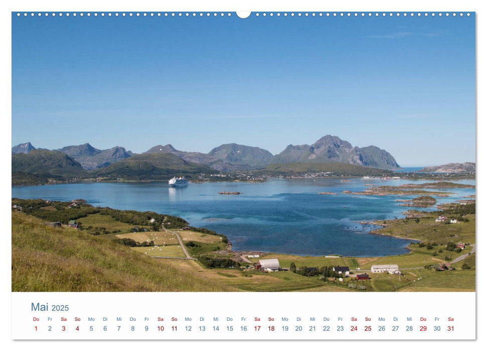 Nordkapp - Norwegens Küstenlandschaft (CALVENDO Wandkalender 2025)