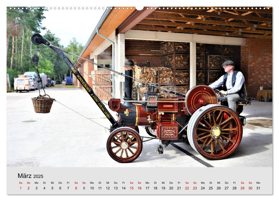 Oldtimer-Dampffahrzeuge. Historische Dampf- und Heißluftfahrzeuge (CALVENDO Premium Wandkalender 2025)