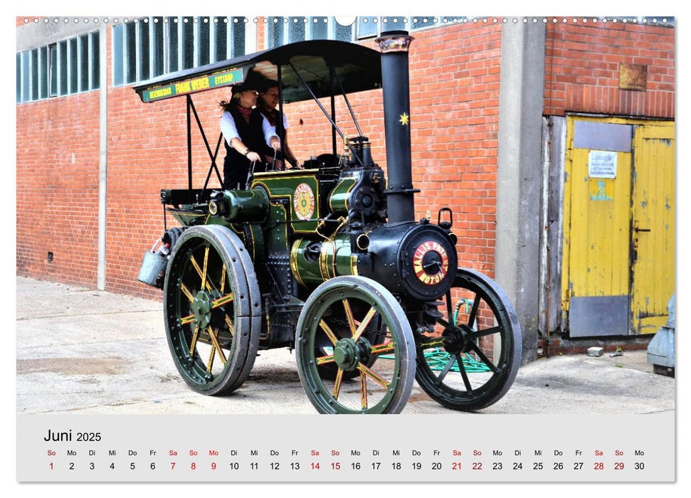 Oldtimer-Dampffahrzeuge. Historische Dampf- und Heißluftfahrzeuge (CALVENDO Premium Wandkalender 2025)