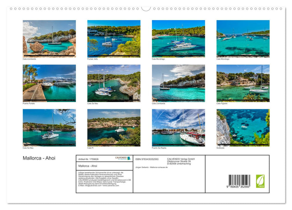 Mallorca - Ahoi (CALVENDO Premium Wandkalender 2025)