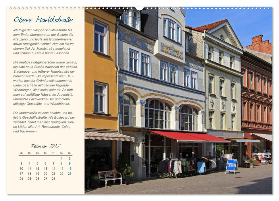 Rudolstadt - Mein Spaziergang durch den historischen Stadtkern (CALVENDO Wandkalender 2025)