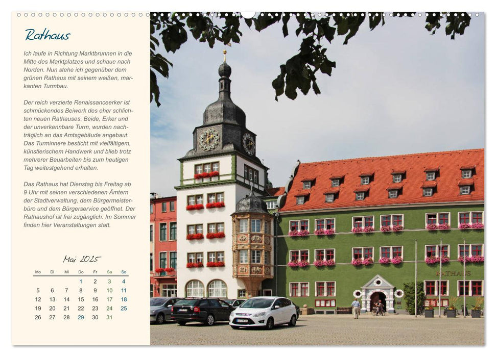 Rudolstadt - Mein Spaziergang durch den historischen Stadtkern (CALVENDO Wandkalender 2025)