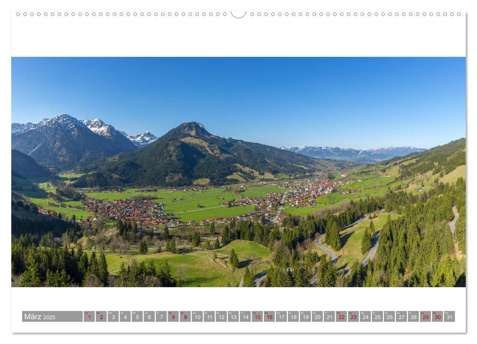 Oberallgäu Panorama (CALVENDO Premium Wandkalender 2025)