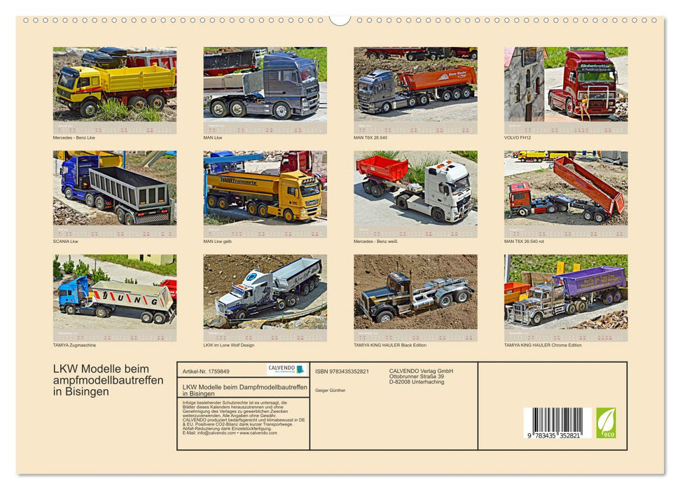 LKW Modelle beim Dampfmodellbautreffen in Bisingen (CALVENDO Premium Wandkalender 2025)