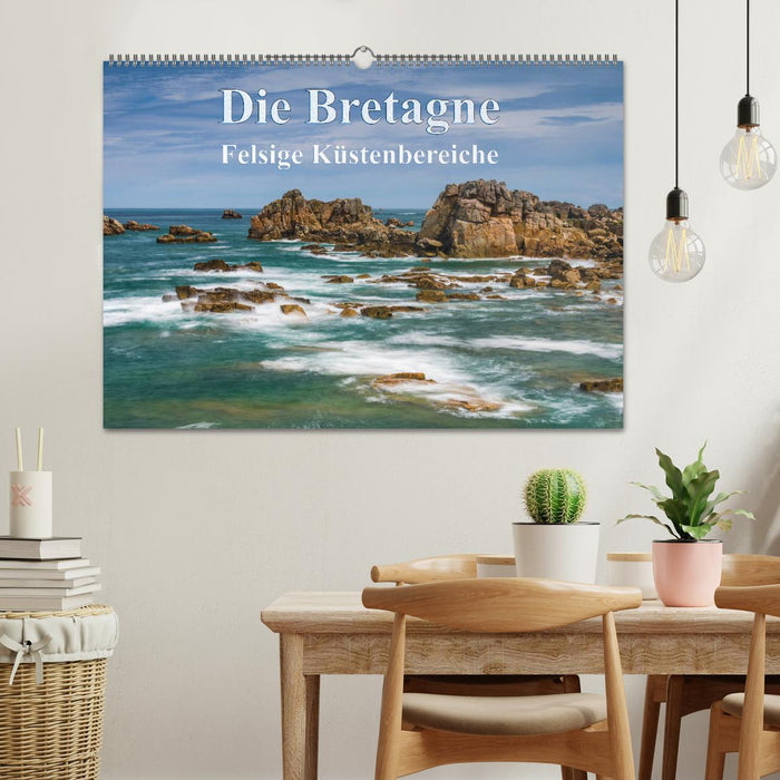 Die Bretagne - Felsige Küstenbereiche (CALVENDO Wandkalender 2025)