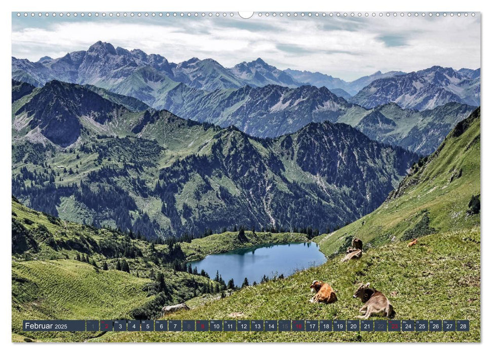 Allgäuer Bergidyll (CALVENDO Wandkalender 2025)