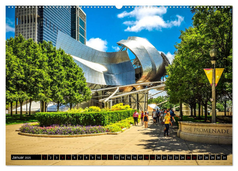 Chicago Impressionen (CALVENDO Premium Wandkalender 2025)