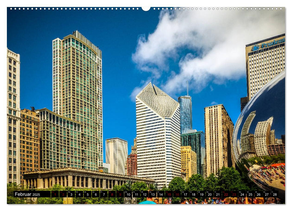 Chicago Impressionen (CALVENDO Premium Wandkalender 2025)