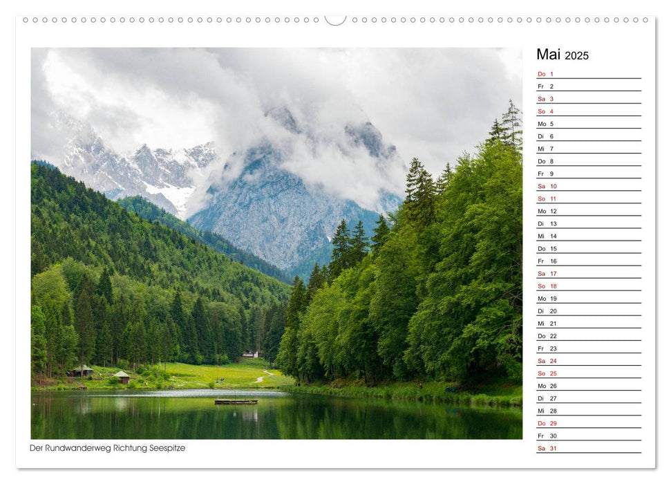 Zu Besuch am Riessersee (CALVENDO Wandkalender 2025)