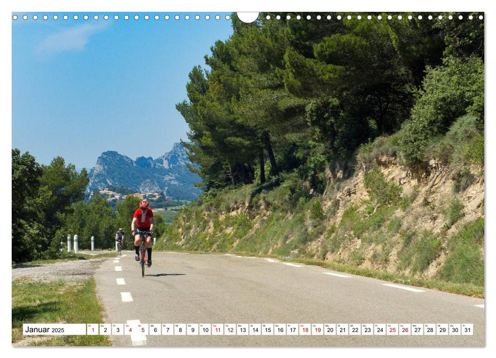 Mit dem Rennrad zum Mont Ventoux (CALVENDO Wandkalender 2025)