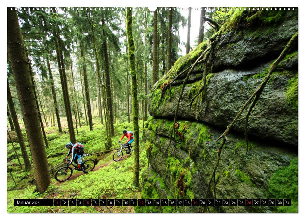 Mountainbike Traumpfade (CALVENDO Wandkalender 2025)